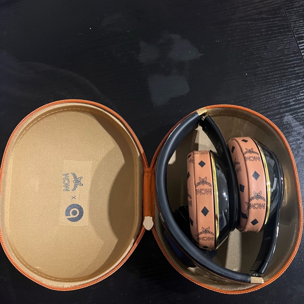 MCM On-Ear Headphones - Tan and Black